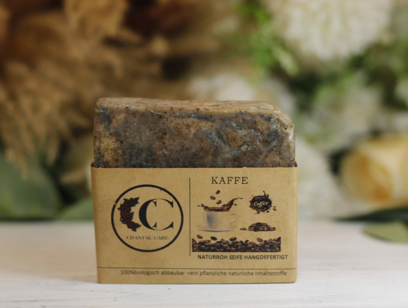 Kaffe Naturseife mit gemahlenen Kaffe (angenehmer Pelling Effekt)