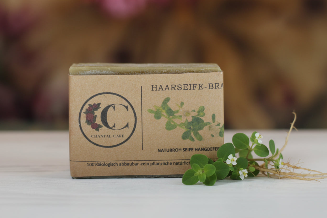 Haarseife Brahmi gegen Haaarausfall oder Stärkung der Haarwurzel