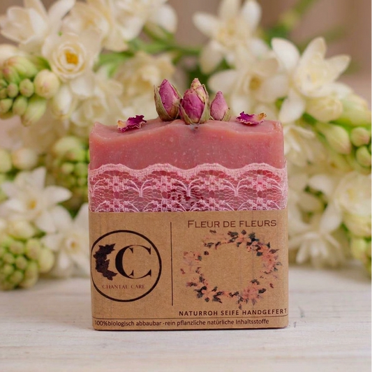 Fleur de Fleurs Naturseife mit ätherischem reinem  Tuberoseöl, Elegant und Harmonisch