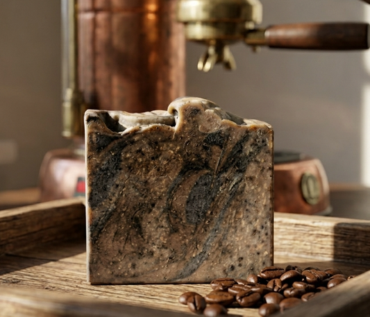 Kaffe Naturseife mit gemahlenen Kaffe (angenehmer Pelling Effekt)