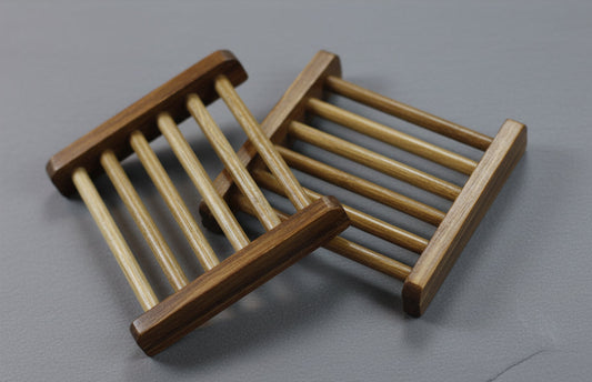Seifenschale aus Holz dunkel