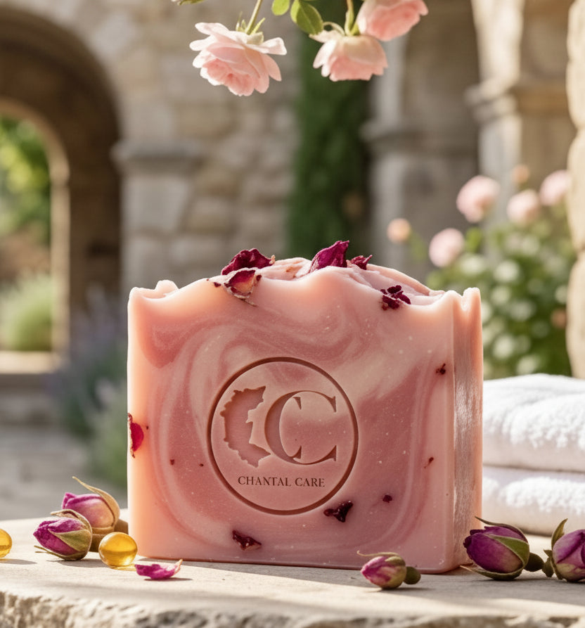 Sapone naturale ai petali di rosa